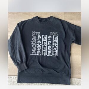 A&F The Beatles Black Graphic Crewneck